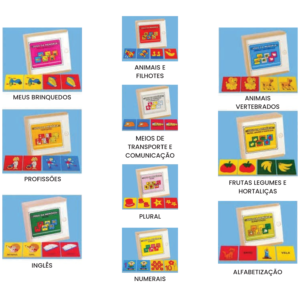 Conjunto de Memórias Educativas ( em MDF)