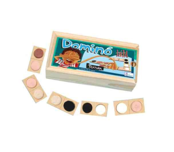 Dominó Tátil Textura ( em MDF)