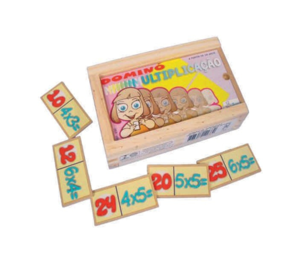 Dominó de Multiplicação ( em MDF)