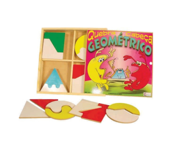 Quebra Cabeça Geométrico ( em MDF)