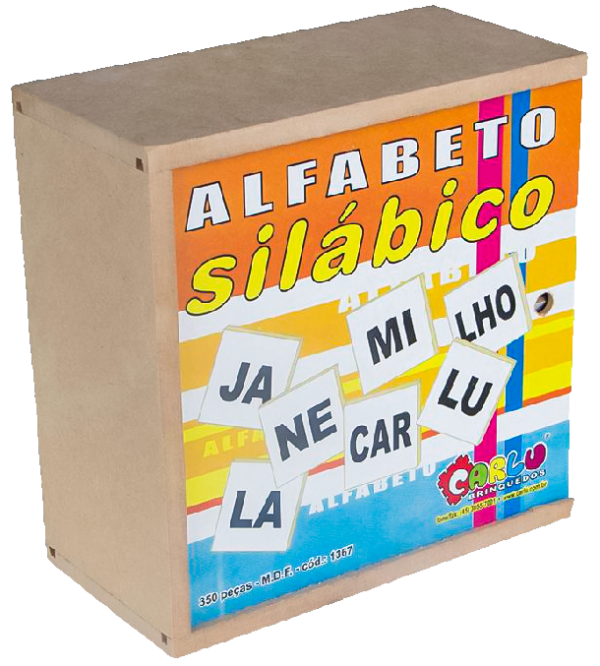 Alfabeto Silábico 350 Peças (M.D.F.)