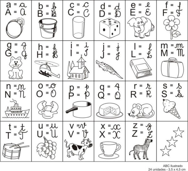 Carimbo ABC Ilustrado