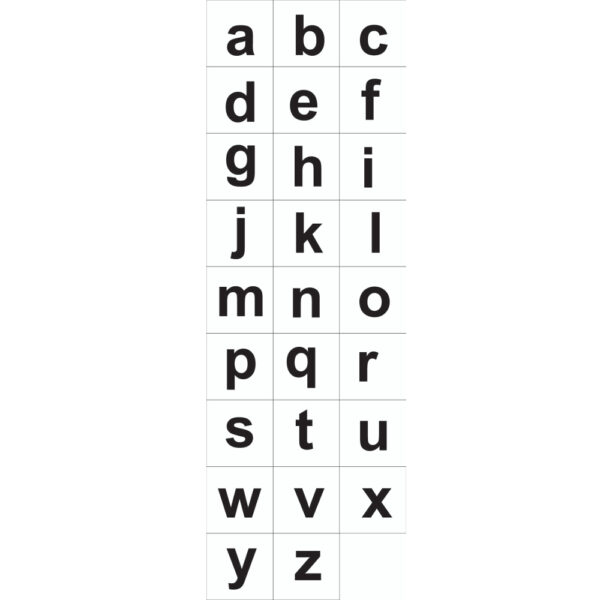 Carimbo Alfabeto Minúsculo Letra de Forma