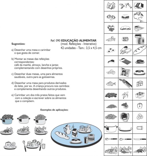 Carimbo Educação Alimentar (Modelo Refeições Interativo)