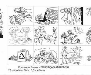 Carimbo Formando Frases Educação Ambiental