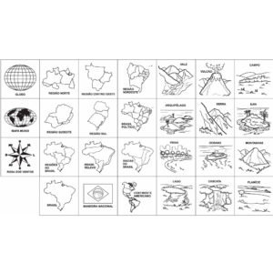 Carimbo Geografia e Mapas