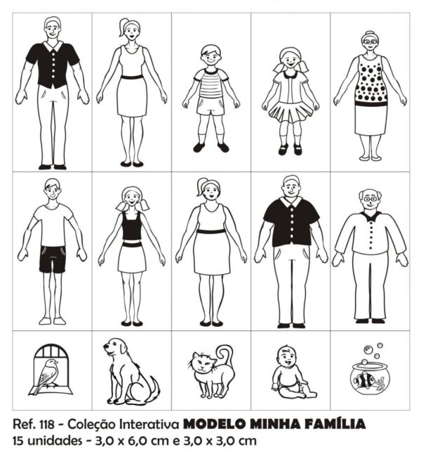 Carimbo Interativo Modelo Família