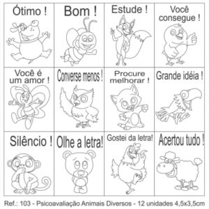 Carimbo Psico Avaliação Animais Diversos