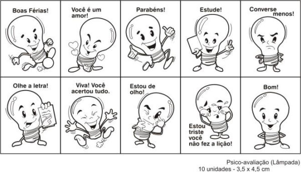 Carimbo Psico Avaliação Lâmpada