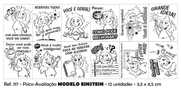 Carimbo Psico Avaliação Modelo Einsten