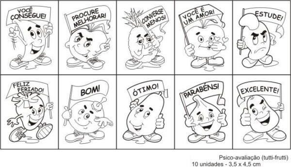 Carimbo Psico Avaliação Tutti-frutti