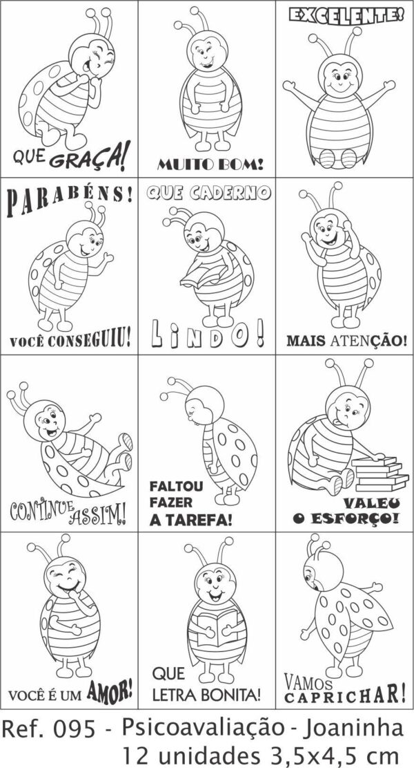 Carimbo Psico avaliação Joaninha