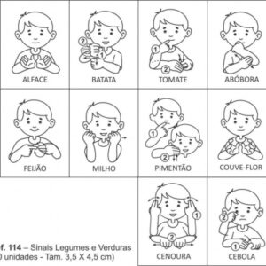 Carimbo Sinais Legumes e Verduras