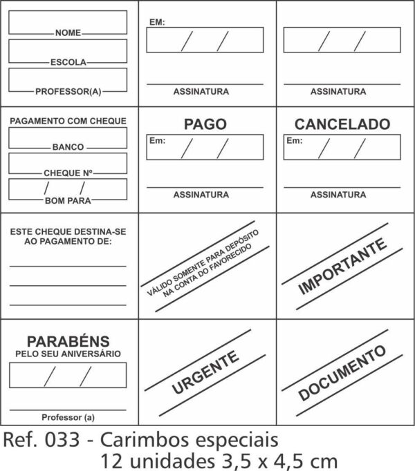 Carimbos Especiais
