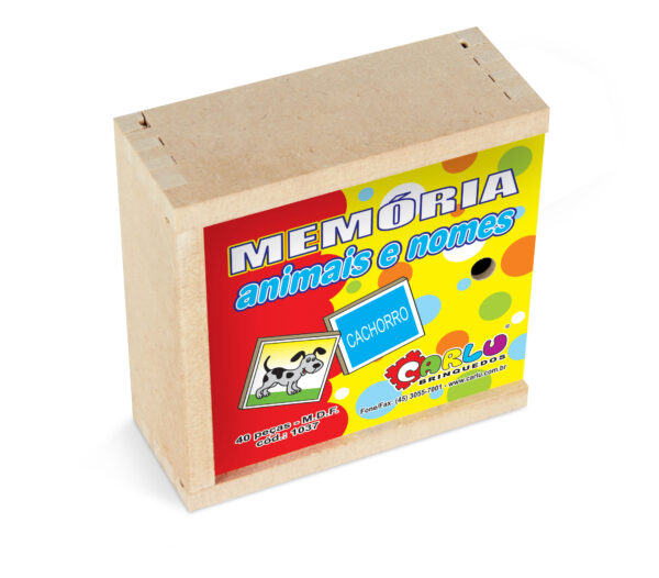 Memória Animais e Nomes (M.D.F. e madeira) - Image 2
